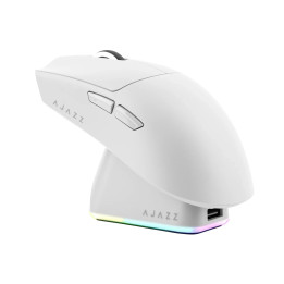 Безжична геймърска мишка Ajazz AJ139P V3 MC, Бяла, PAW3311 сензор, 240
