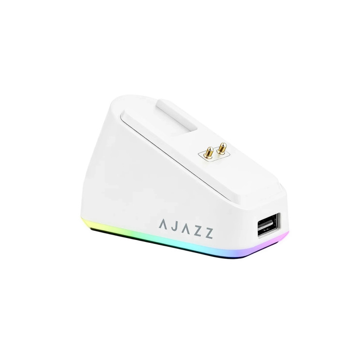 Безжична геймърска мишка Ajazz AJ139P V3 MC, Бяла, PAW3311 сензор, 240