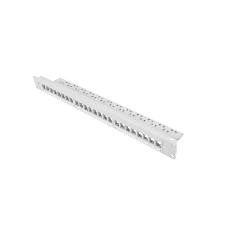 Пач панел LANBERG, 24 порта 1U за keystone модули - PPKS-1024-S