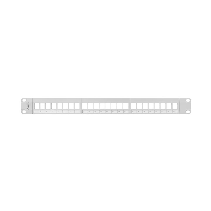 Пач панел LANBERG, 24 порта 1U за keystone модули - PPKS-1024-S