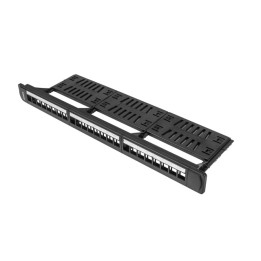 Пач панел Lanberg PPKS-1124-B, 24 порта, 1U, черен - PPKS-1124-B