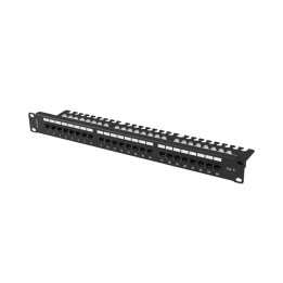 Пач панел Lanberg, 24 порта 1U 19" Cat.6 UTP с организатор - PPU6-1124