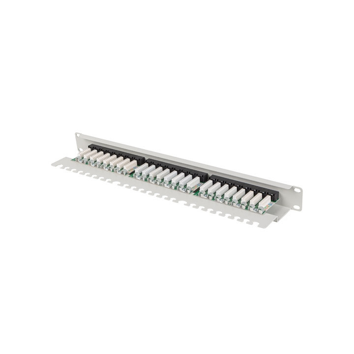 Пач панел Lanberg, 24 порта Cat.6 UTP 1U 19" - PPU6-1124-S