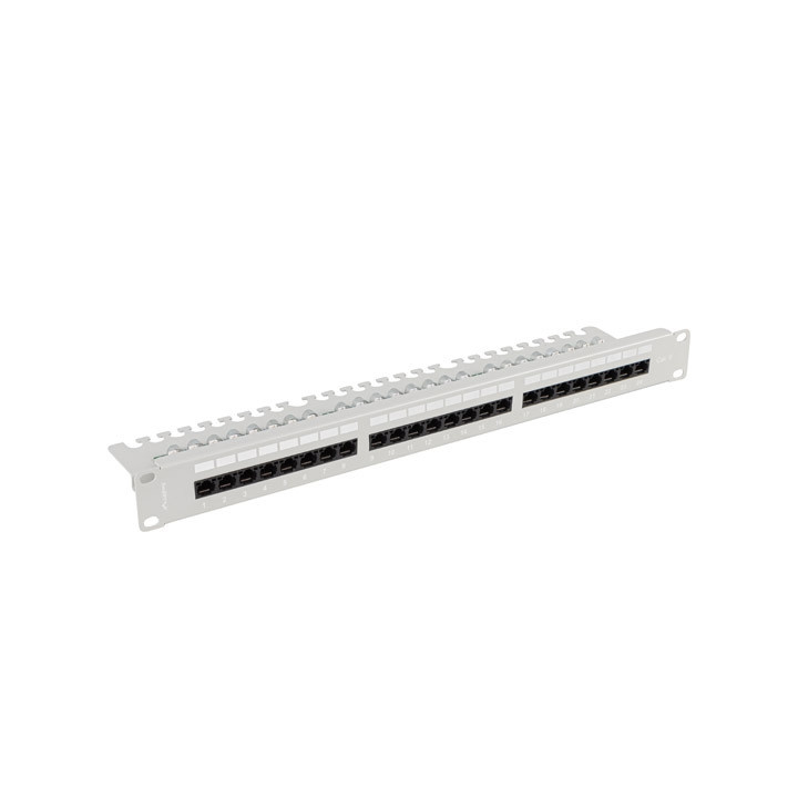 Пач панел Lanberg, 24 порта Cat.6 UTP 1U 19" - PPU6-1124-S