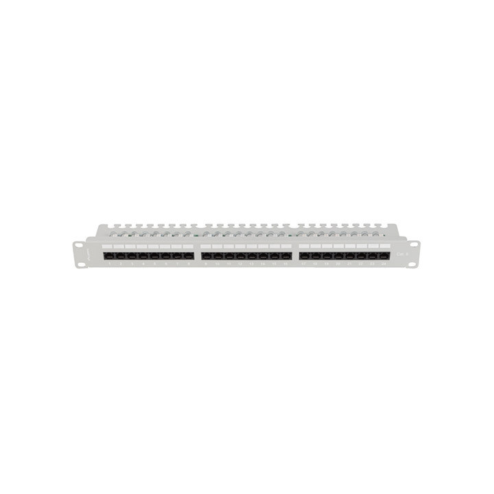 Пач панел Lanberg, 24 порта Cat.6 UTP 1U 19" - PPU6-1124-S