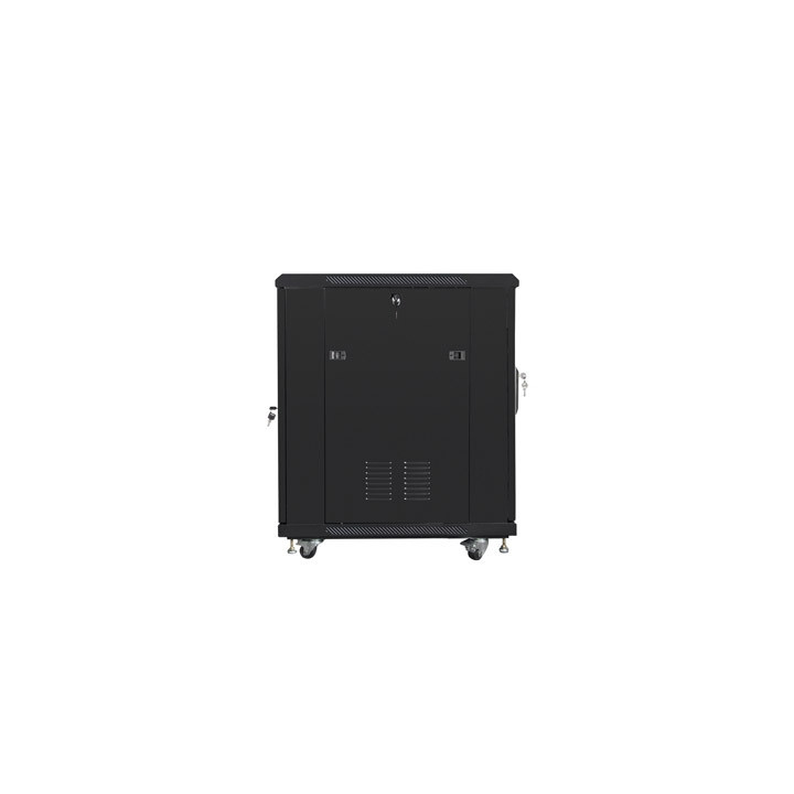 Комуникационен шкаф Lanberg 19" 15U 600x800, Free standing, Темпириран