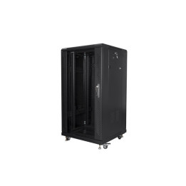 Комуникационен шкаф LANBERG 19" 22U 600x600, Free standing, Tempered g