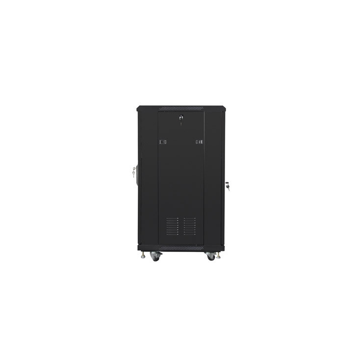 Комуникационен шкаф LANBERG 19" 22U 600x600, Free standing, Tempered g