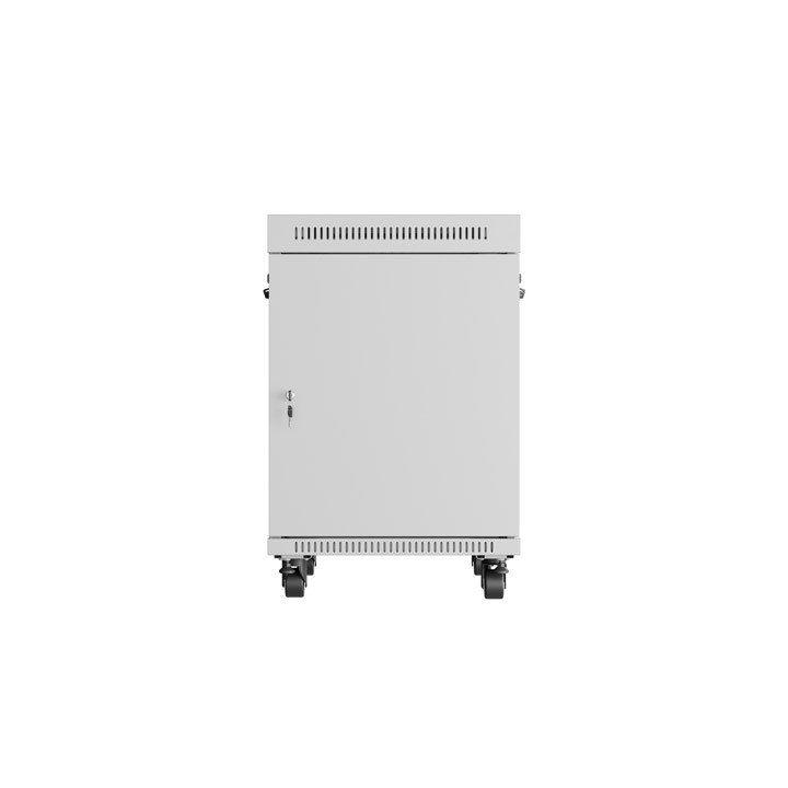 Комуникационен шкаф Lanberg 19" 15U Free Standing 600x800, сив, със ст
