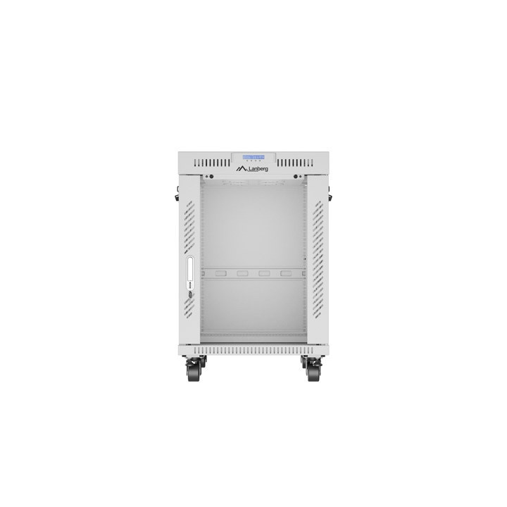 Комуникационен шкаф Lanberg 19" 15U Free Standing 600x800, сив, със ст