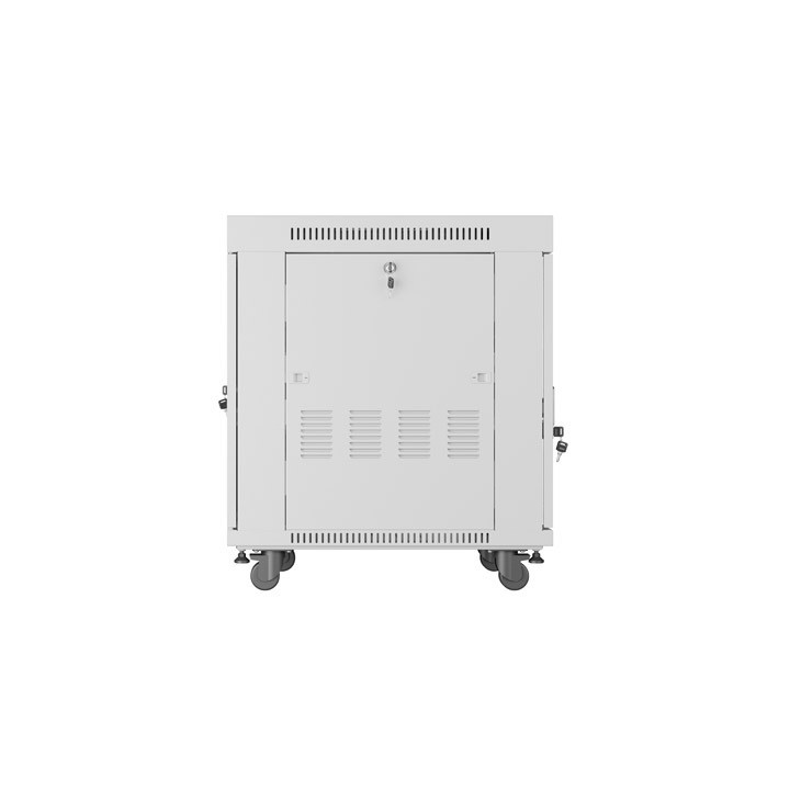 Комуникационен шкаф Lanberg 19" 15U Free Standing 600x800, сив, със ст