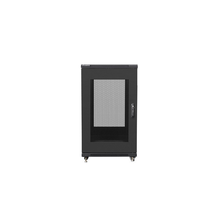 Комуникационен шкаф LANBERG 19" 22U 600x800, Free-standing, Mesh врата
