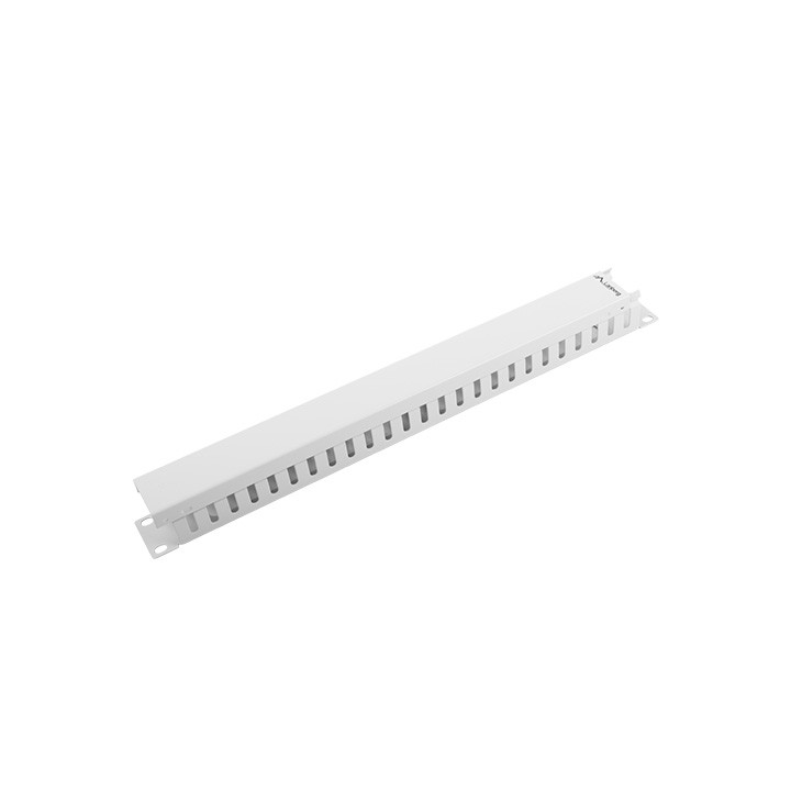 Панел за управление на кабели Lanberg 19" тип A 1U, сив - AK-1201-S