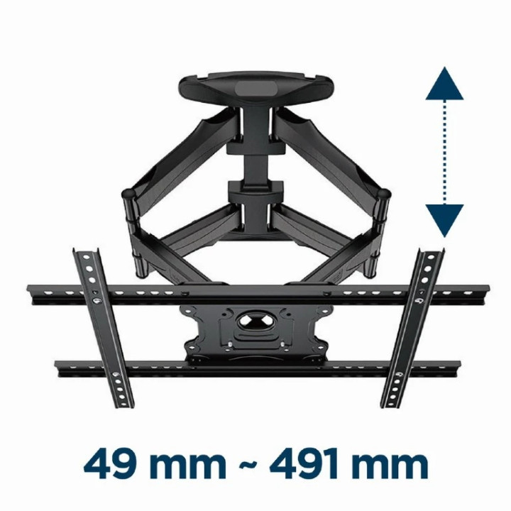 Стенна стойка Gembird WM-75ST-01, 32"-75", 45.5 kg - WM-75ST-01