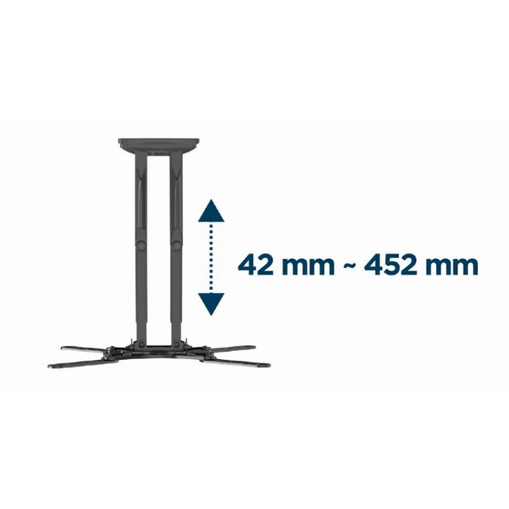 Стенна стойка за телевизор Gembird WM-60ST-01, 32"-60", Регулируема, 3