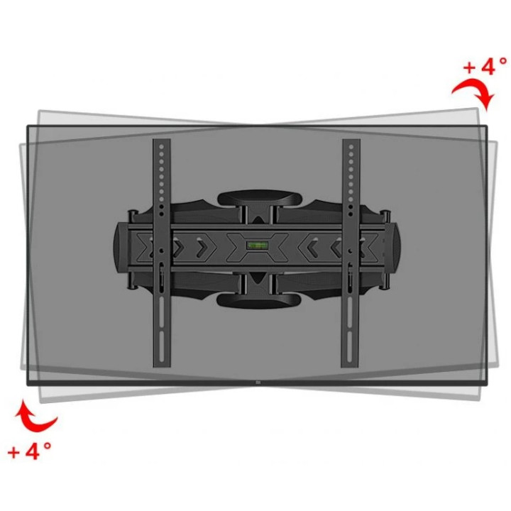 Стенна стойка за телевизор Gembird WM-58ST-01, 32"-58", регулируема, 3