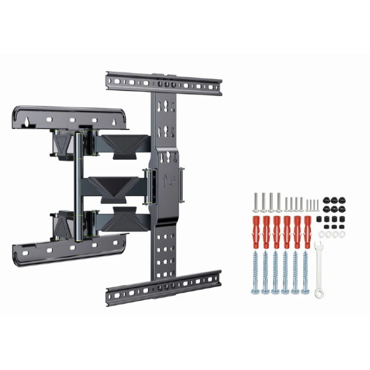 Стенна стойка за телевизор Gembird WM-65ST-01, 32"-65", регулируема, 3