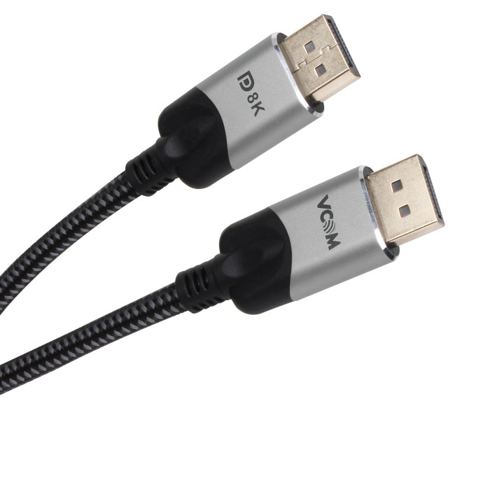 Кабел VCom, Display Port v1.4 M/M, 8K 60Hz, 10m, Екраниран - CG635-10.
