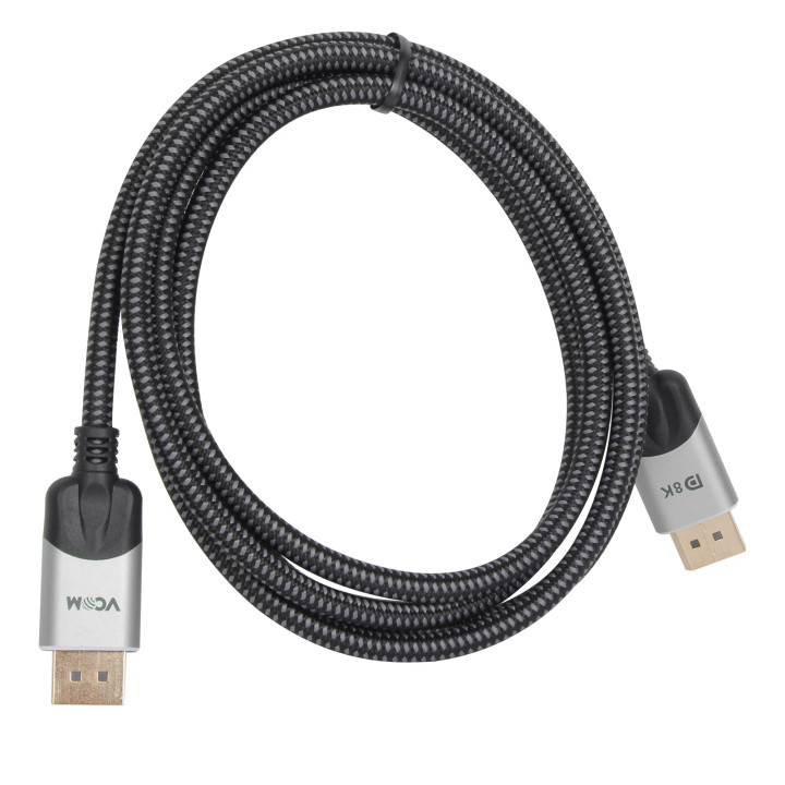Кабел VCom, Display Port v1.4 M/M, 8K 60Hz, 10m, Екраниран - CG635-10.