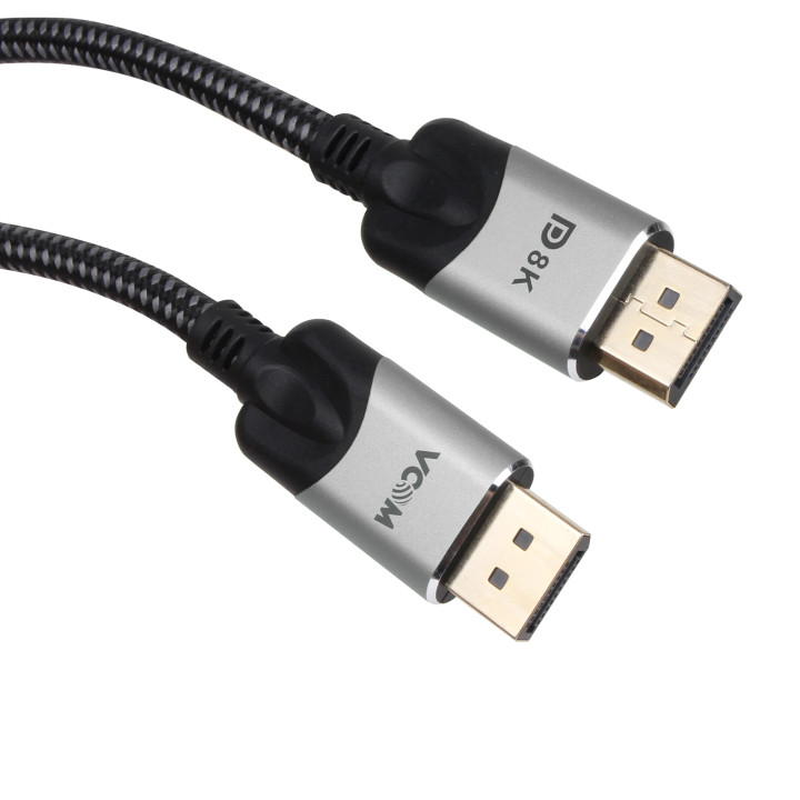 Кабел VCom Display Port v1.4, 5m, 8K@60Hz, 32Gb/s, Позлатени конектори