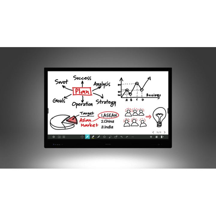 Интерактивен дисплей RICOH A6510, 65", 4K (3840 x 2160), Инфрачервен м