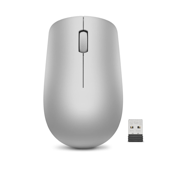 Безжична мишка Lenovo 530 Wireless Platinum Grey, 1200 dpi, USB, светло сив - GY50Z18984