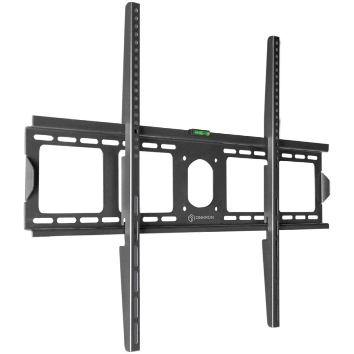 Стенна стойка ONKRON, 55" - 100", фиксиран, 75 кг, черен - UF4-B
