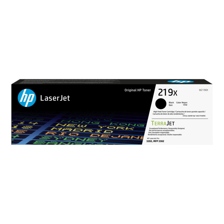 Оригинална тонер касета HP 219X, High Yield Black - W2190X