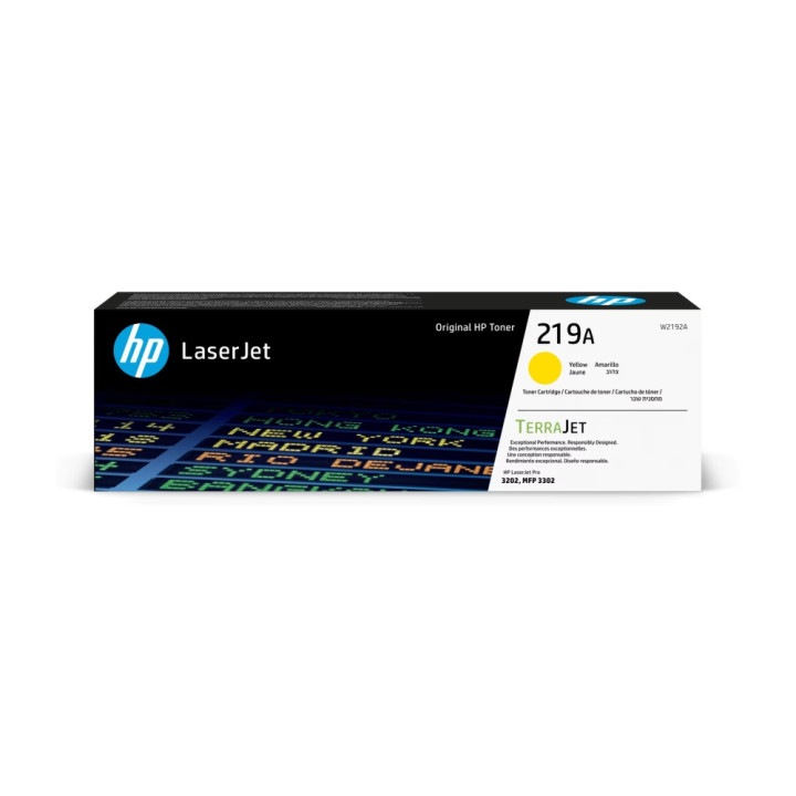 Оригинална тонер касета HP 219A, жълта, ~1200 страници - W2192A