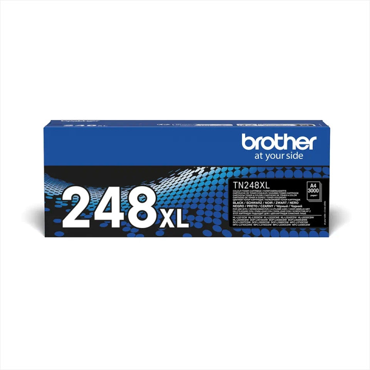 Оригинална тонер касета Brother TN-248XLBK, черна, до 3000 страници - 