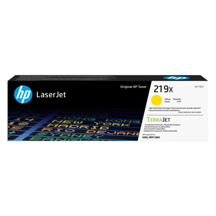 Оригинална тонер касета HP 219X, Yellow High Yield, ~2500 страници - W