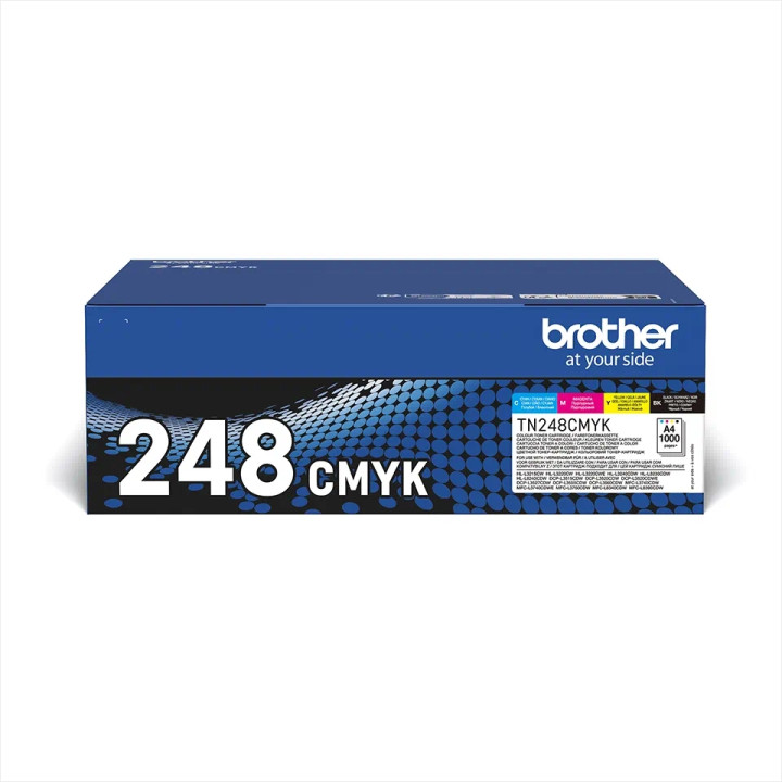 Оригинален комплект тонер касети Brother TN-248VAL, CMYK четирицветна,