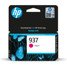 Оригинална мастилена касета HP 937 Magenta, до 800 страници - 4S6W3NE