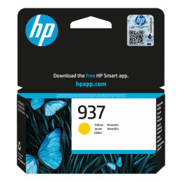 Оригинална мастилена касета HP 937 Yellow, жълто мастило, до 800 стран
