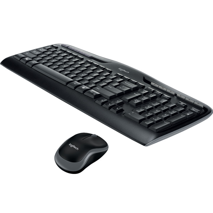 Безжичен комплект клавиатура и мишка Logitech MK330, черен - 920-003989