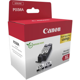 Оригинален двоен пакет мастилени касети Canon PGI-570XL, Twin Pack, Pi