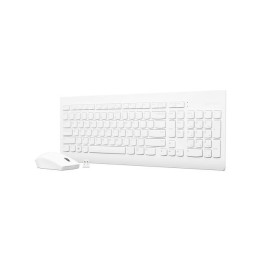 Безжичен комплект клавиатура и мишка Lenovo 510, USB, 2.4 GHz, бял - GX30W75336