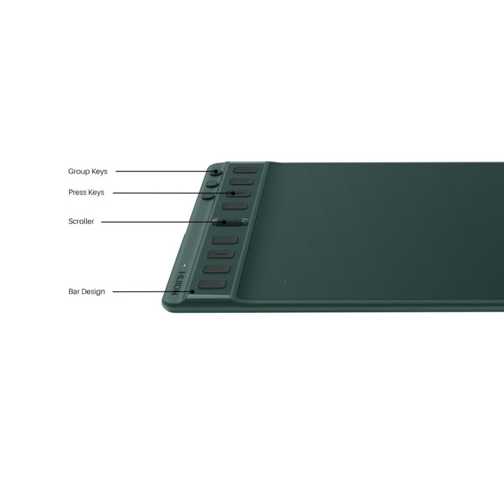 Графичен таблет HUION Inspiroy 2 M, 5080 LPI, 221 x 138 mm активна пло