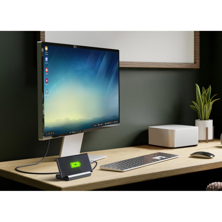 Докинг станция HAMA Connect2Mobile V2, USB-C 7 в 1 - HAMA-200143