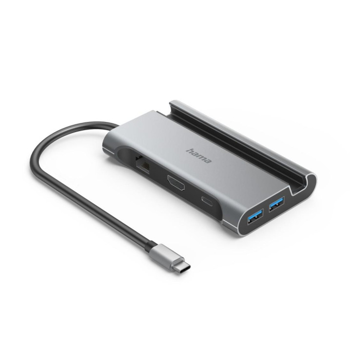 Докинг станция HAMA Connect2Mobile V2, USB-C 7 в 1 - HAMA-200143