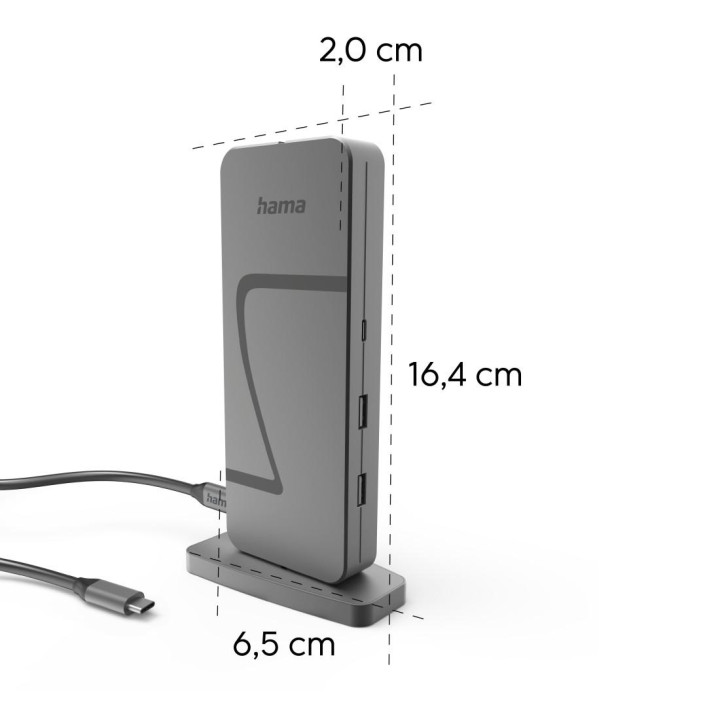 Докинг станция HAMA Connect2Office Speed, USB4, 10 портове - HAMA-2002