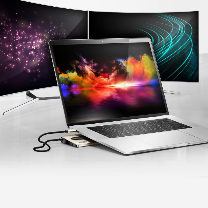 Докинг станция ATEN UH3237, USB-C, VGA, HDMI, SD, MicroSD, Gigabit LAN