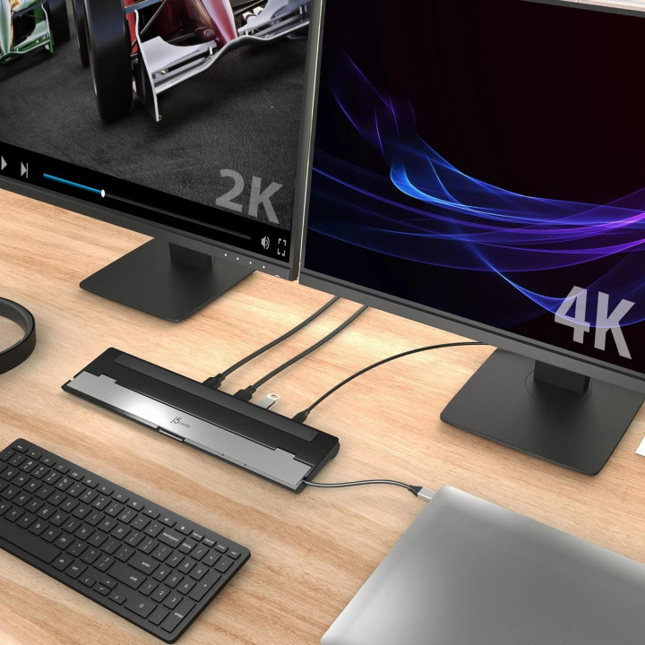 Докинг станция j5create JCD542, HDMI, SD, MicroSD, Gigabit LAN, 3.5mm 
