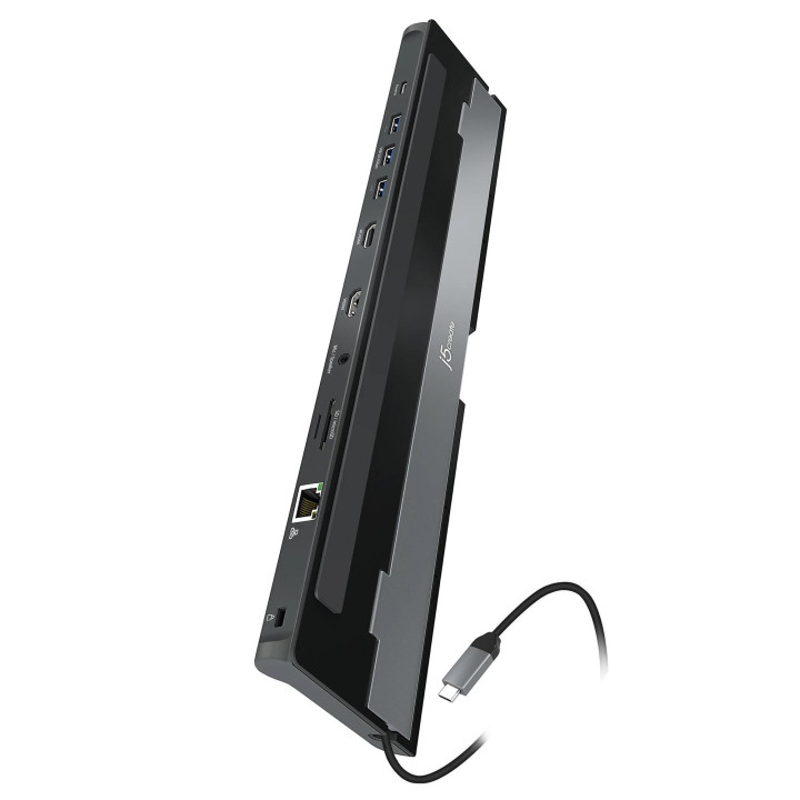 Докинг станция j5create JCD542, HDMI, SD, MicroSD, Gigabit LAN, 3.5mm 