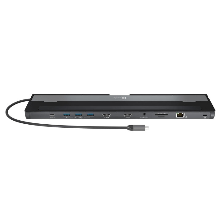 Докинг станция j5create JCD542, HDMI, SD, MicroSD, Gigabit LAN, 3.5mm 