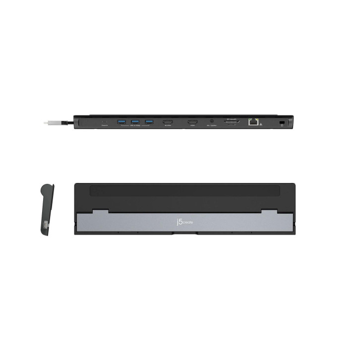 Докинг станция j5create JCD542, HDMI, SD, MicroSD, Gigabit LAN, 3.5mm 