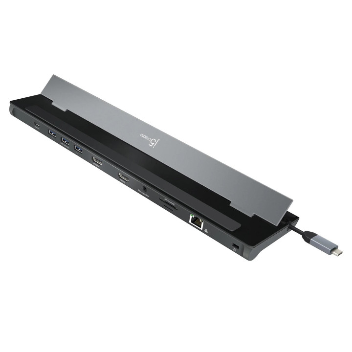 Докинг станция j5create JCD542, HDMI, SD, MicroSD, Gigabit LAN, 3.5mm 
