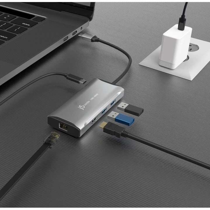 Докинг станция j5create JCD392, USB-C, 100W, 10Gbps, 4K60 - JCD392