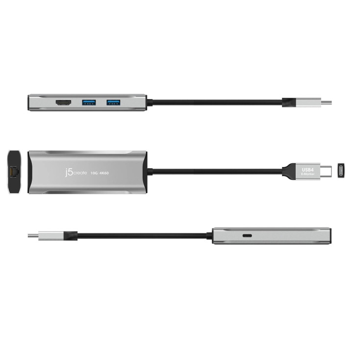 Докинг станция j5create JCD392, USB-C, 100W, 10Gbps, 4K60 - JCD392