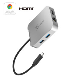 Докинг станция j5create JCD391, HDMI, RJ45, USB, USB-C - JCD391